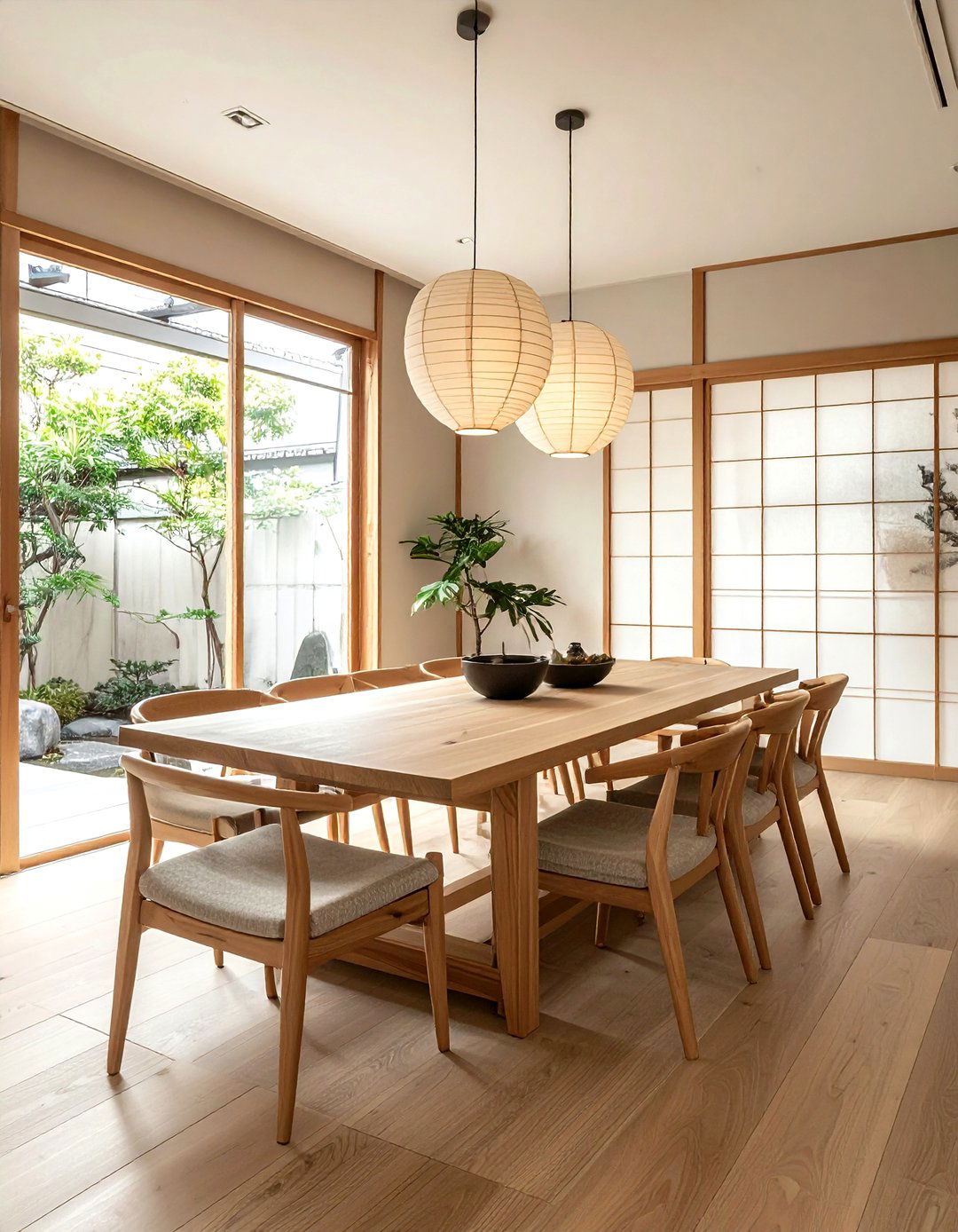 Japandi Dining Room - 30 airy dining room ideas