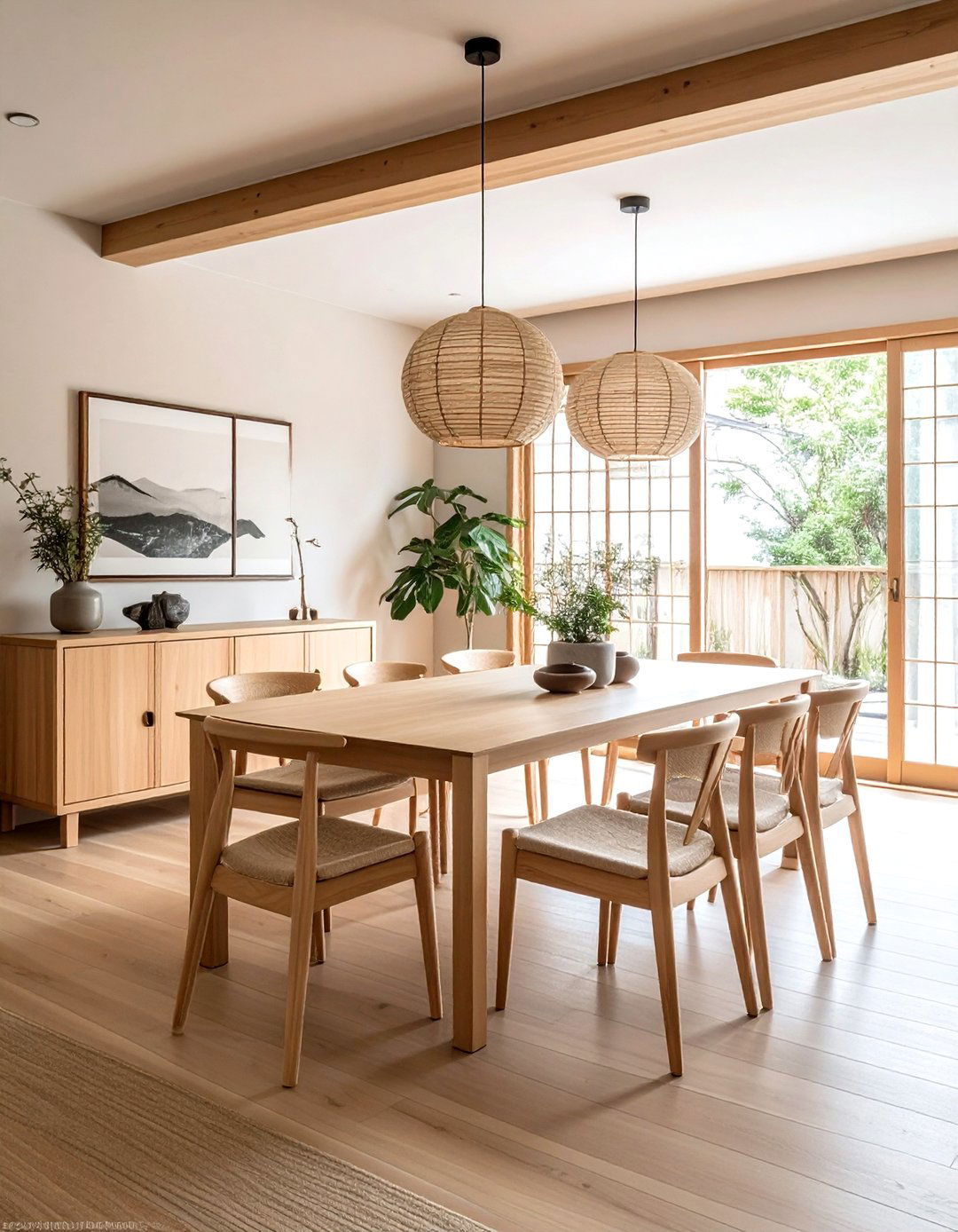 Japandi Dining Room - 30 designer dining room ideas