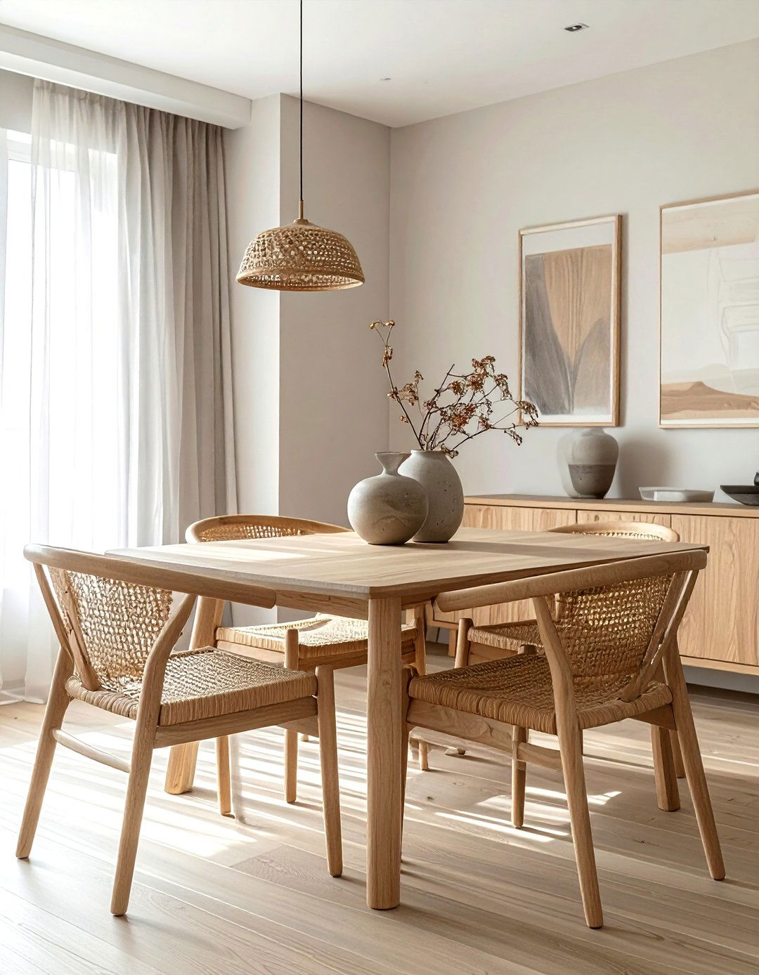 Japandi Dining Room - 30 minimalist dining room ideas