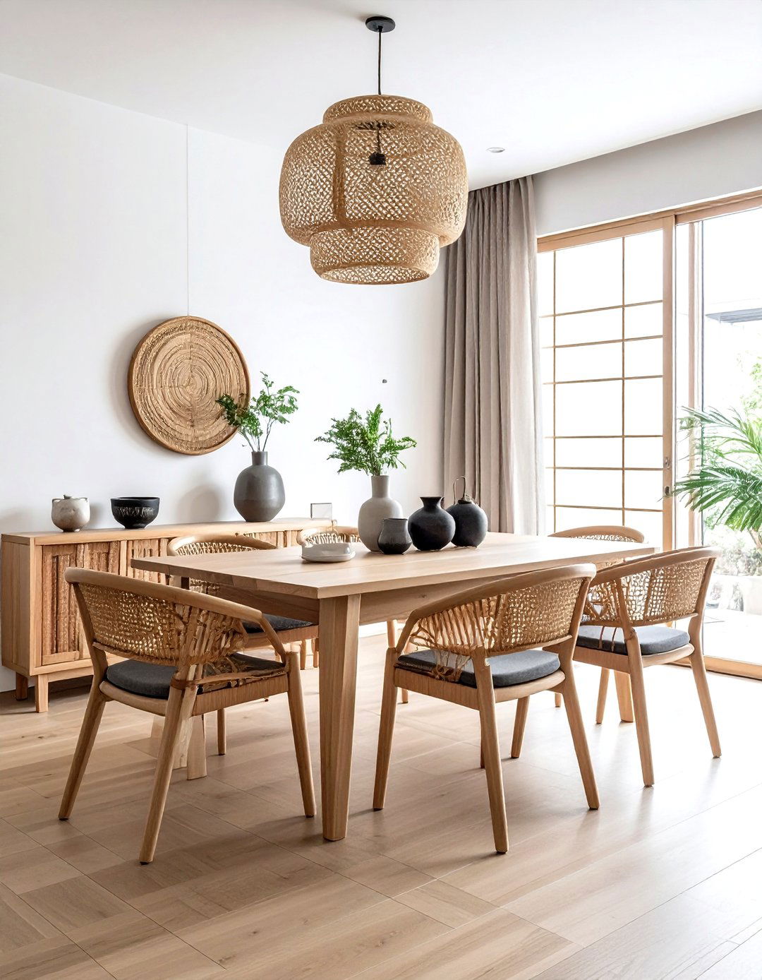Japandi Dining Room - 30 serene dining room ideas
