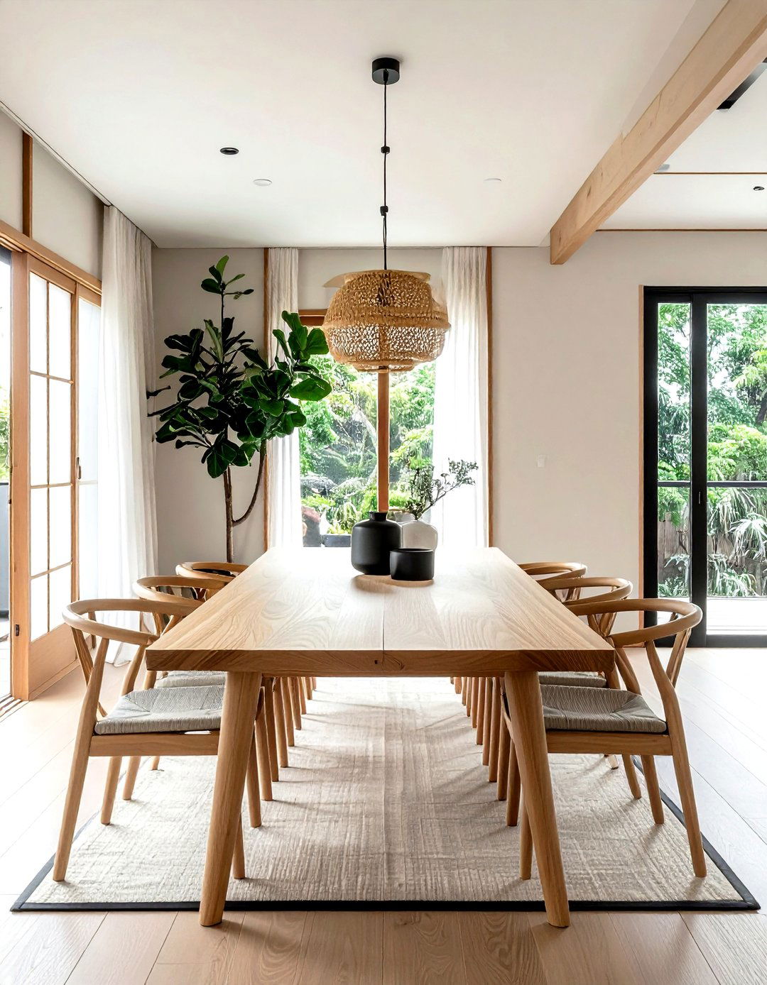 Japandi Dining Room - 30 sophisticated dining room ideas