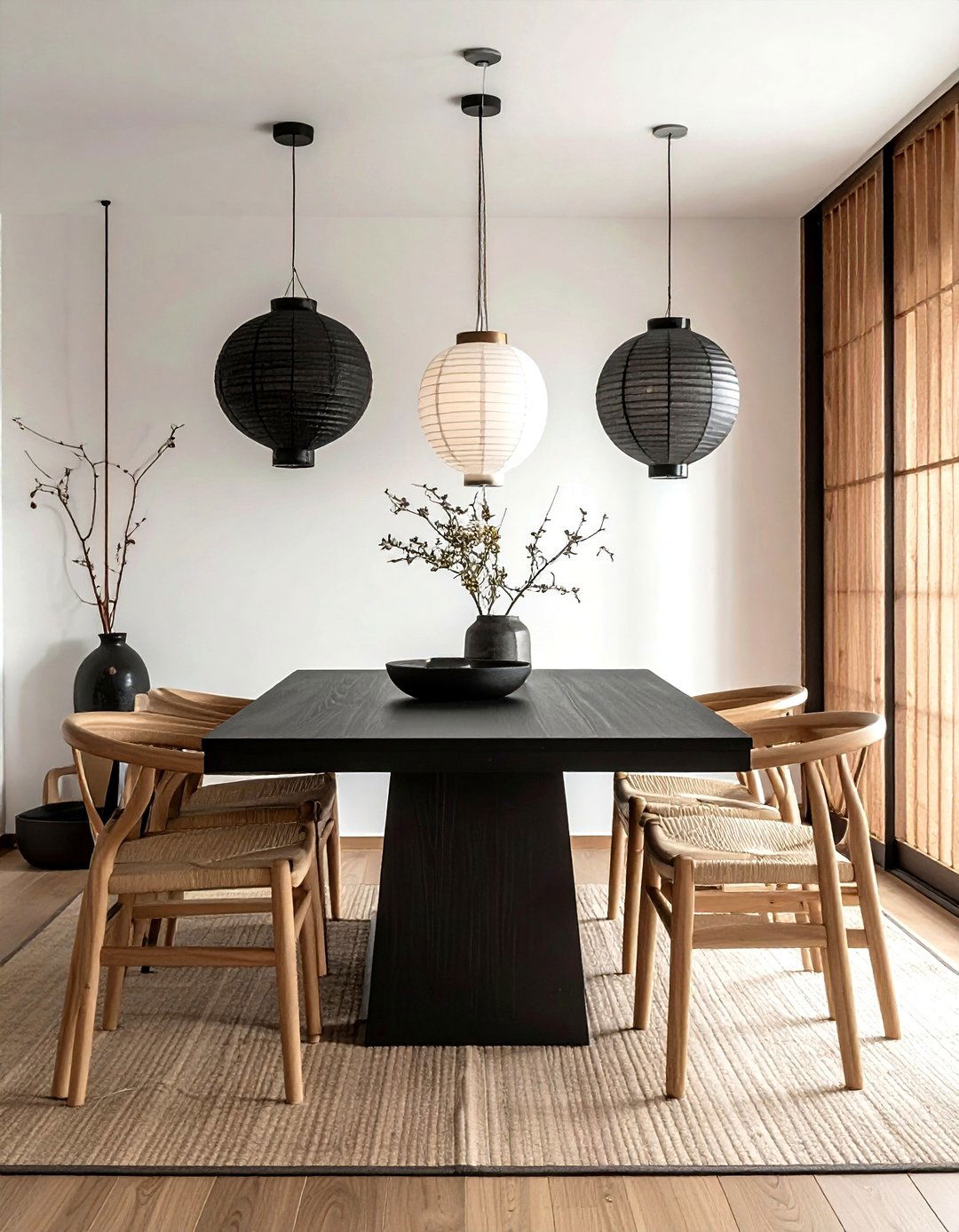 Japandi Dining Room - 30 wellness dining room ideas