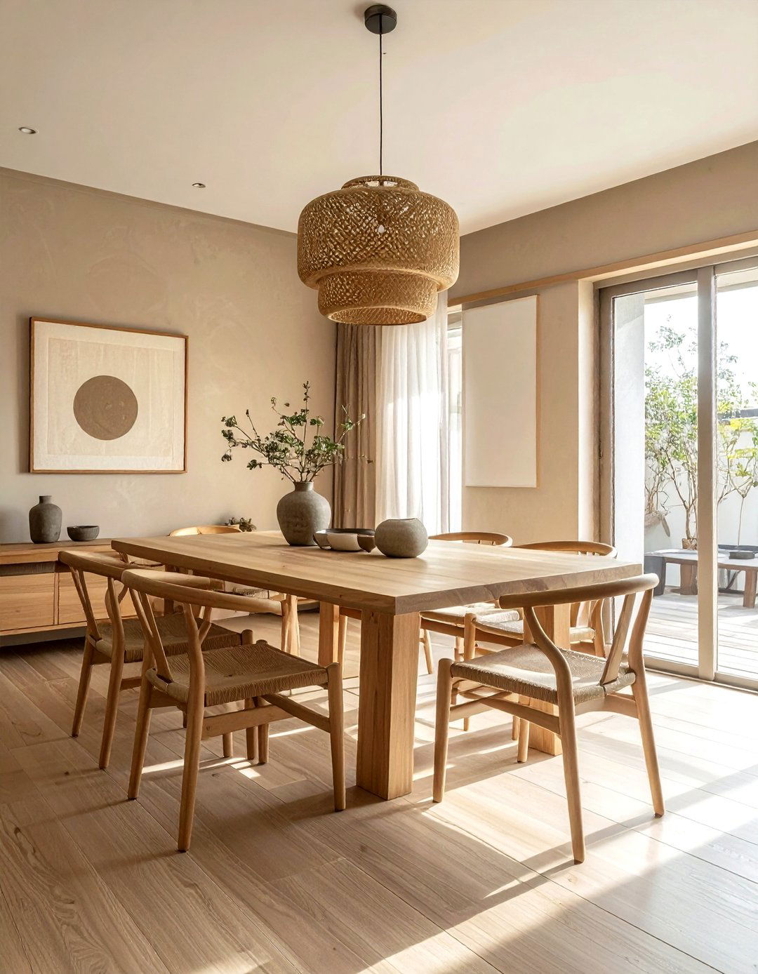 Japandi Dining Room Style - 30 show home dining room ideas