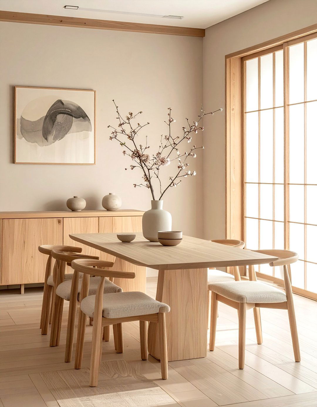 Japandi Dining Room - 30 achievable dining room ideas
