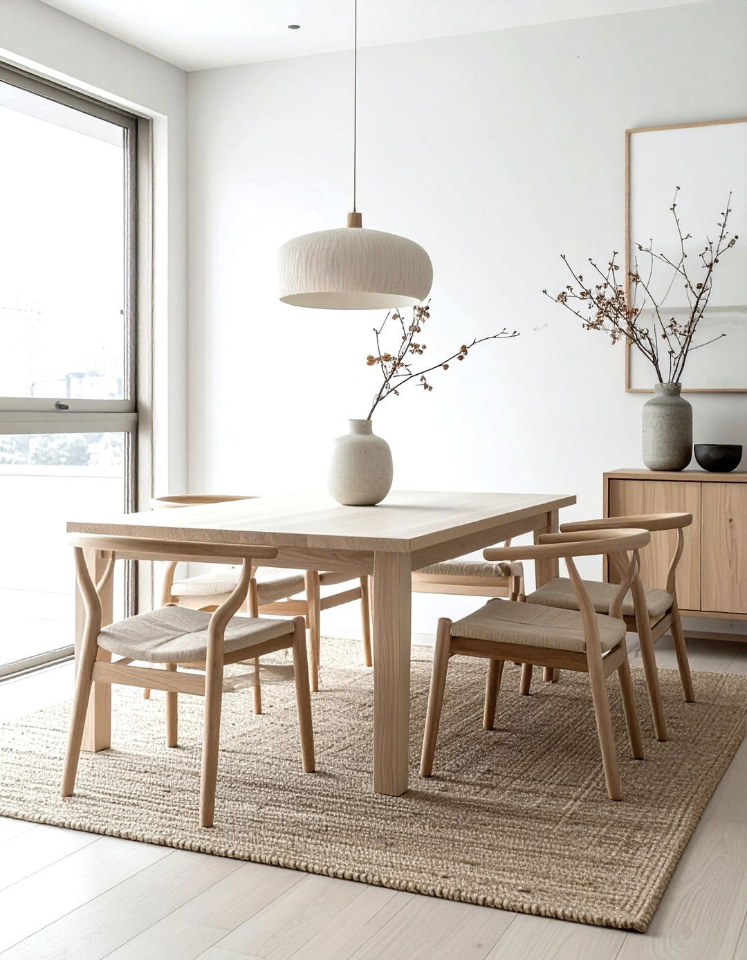 Japandi Dining Space - 30 breathtaking dining room ideas