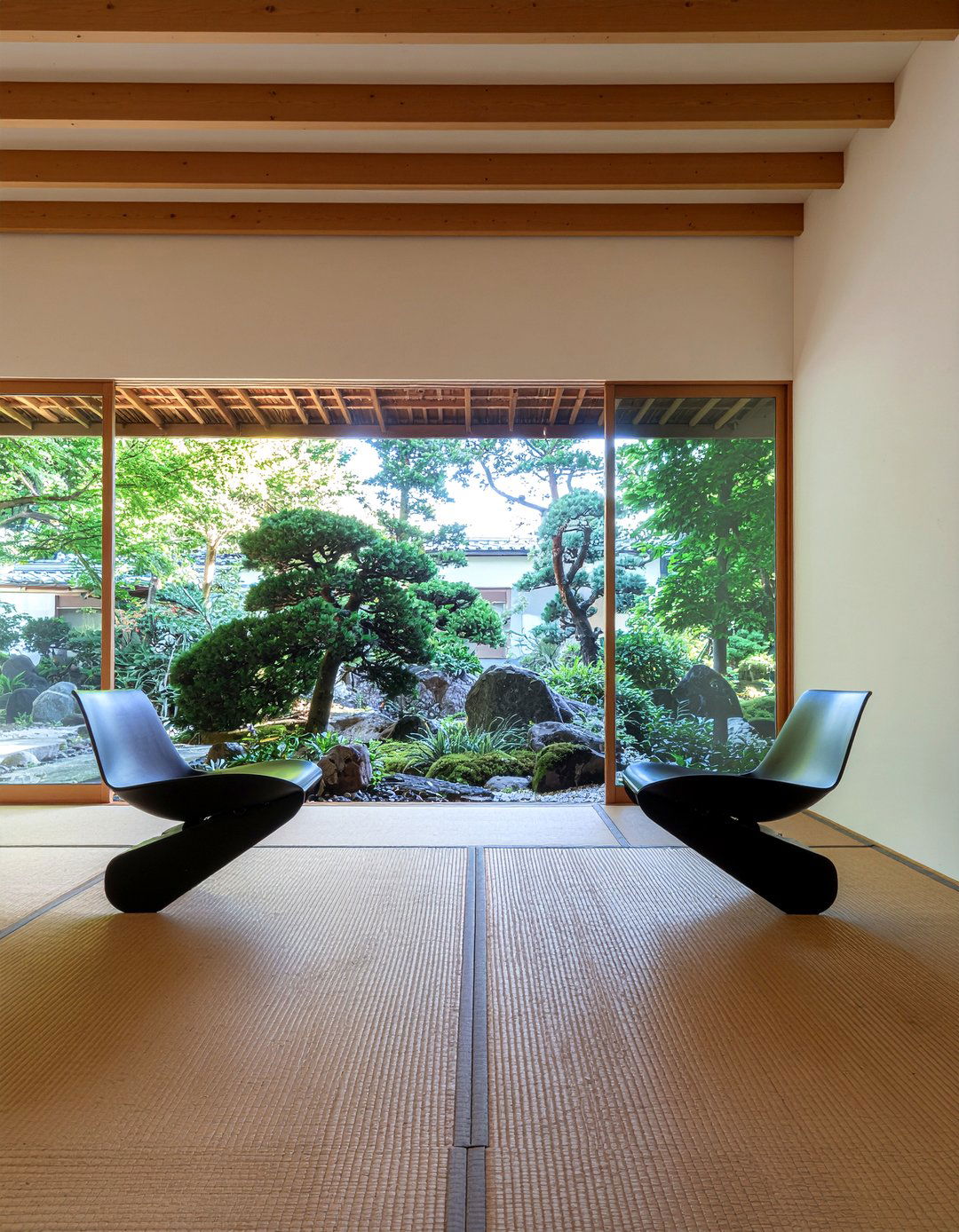 Japandi Living Room - 30 living room wishbone chair ideas