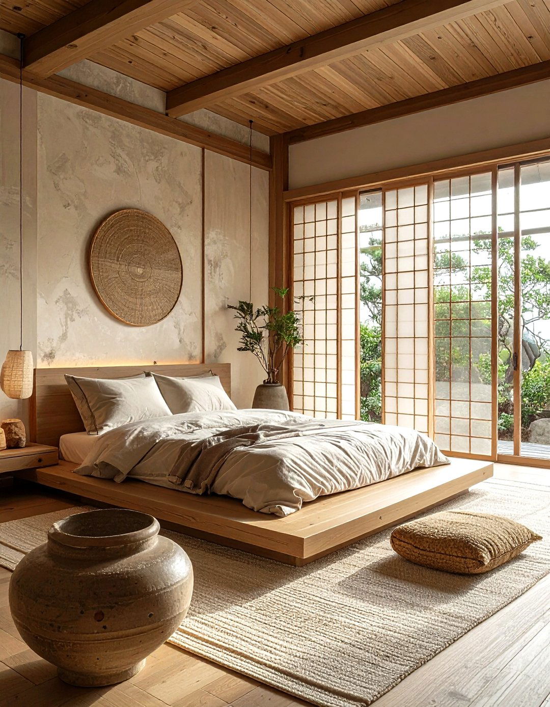 Japandi Style Bedroom - 30 rental apartment bedroom ideas