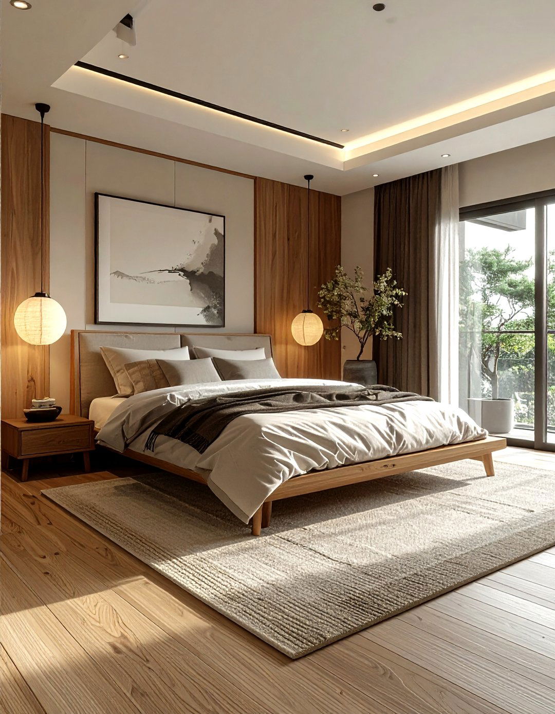 Japandi Style Master Bedroom - 30 mansion bedroom ideas