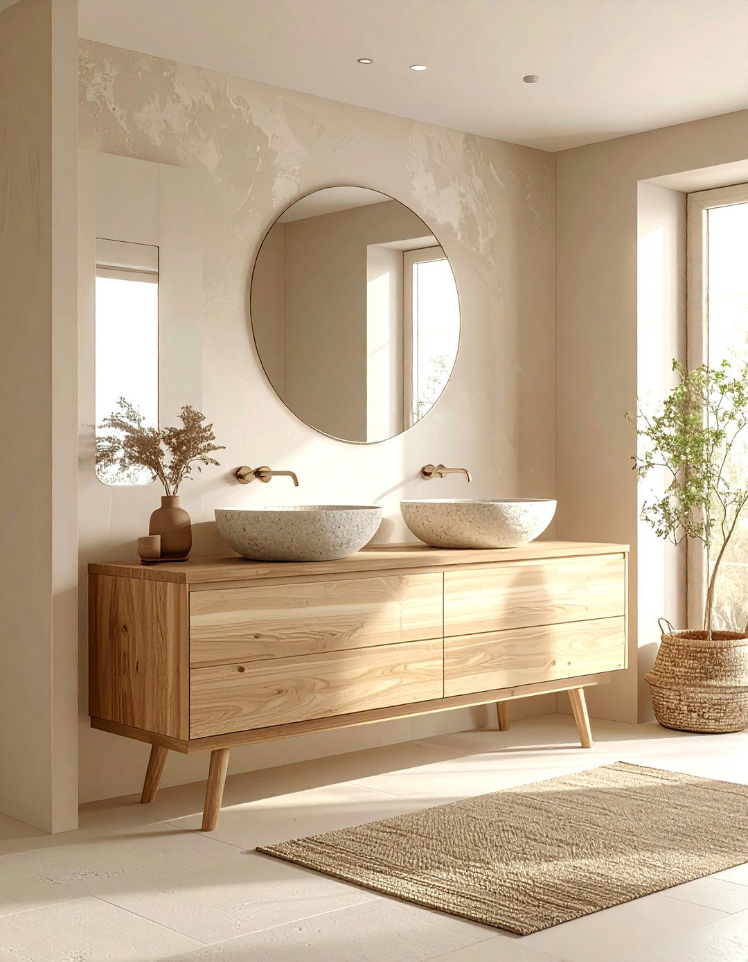 Japandi bathroom - 30 modern bathroom ideas