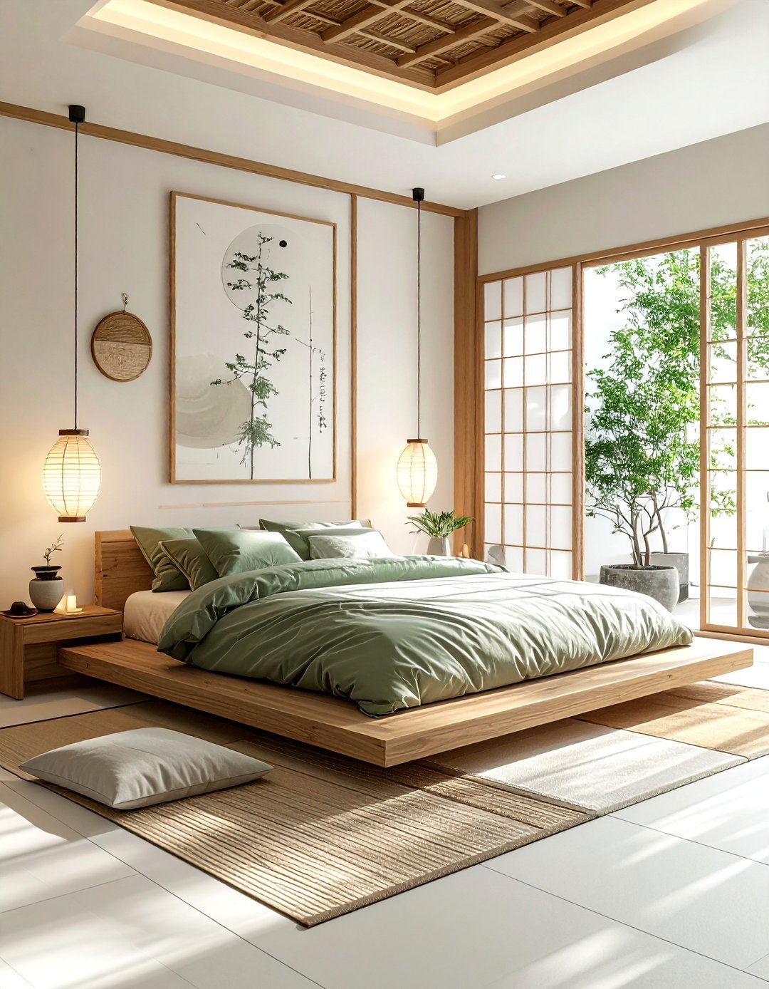 Japandi bedroom - 30 ideal decor ideas