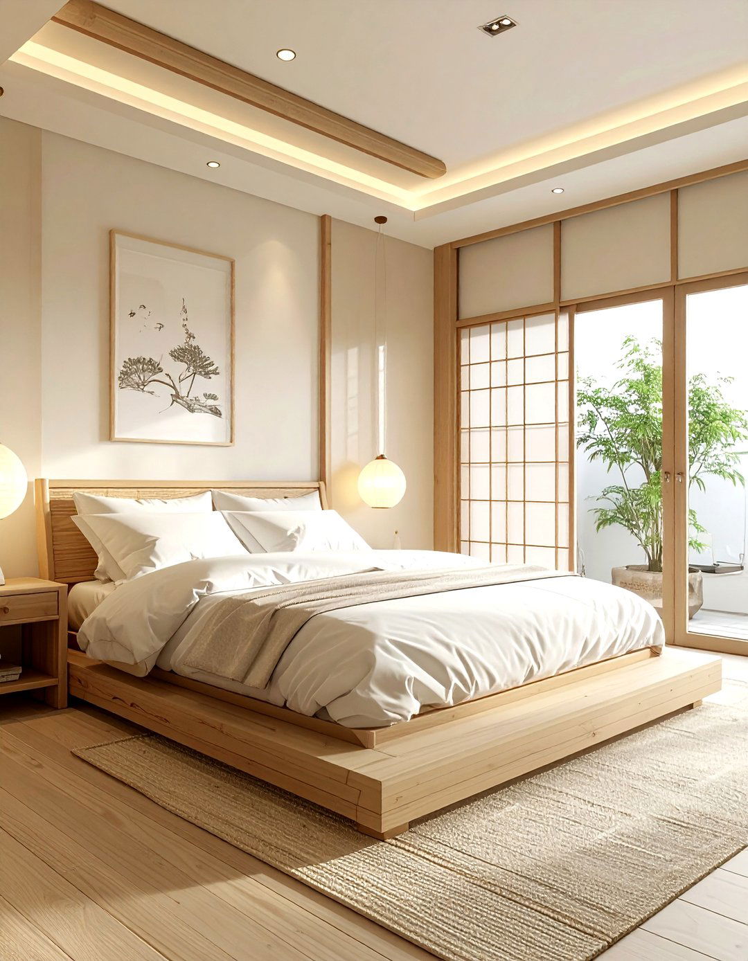 Japandi cream bedroom - 30 contemporary cream bedroom ideas