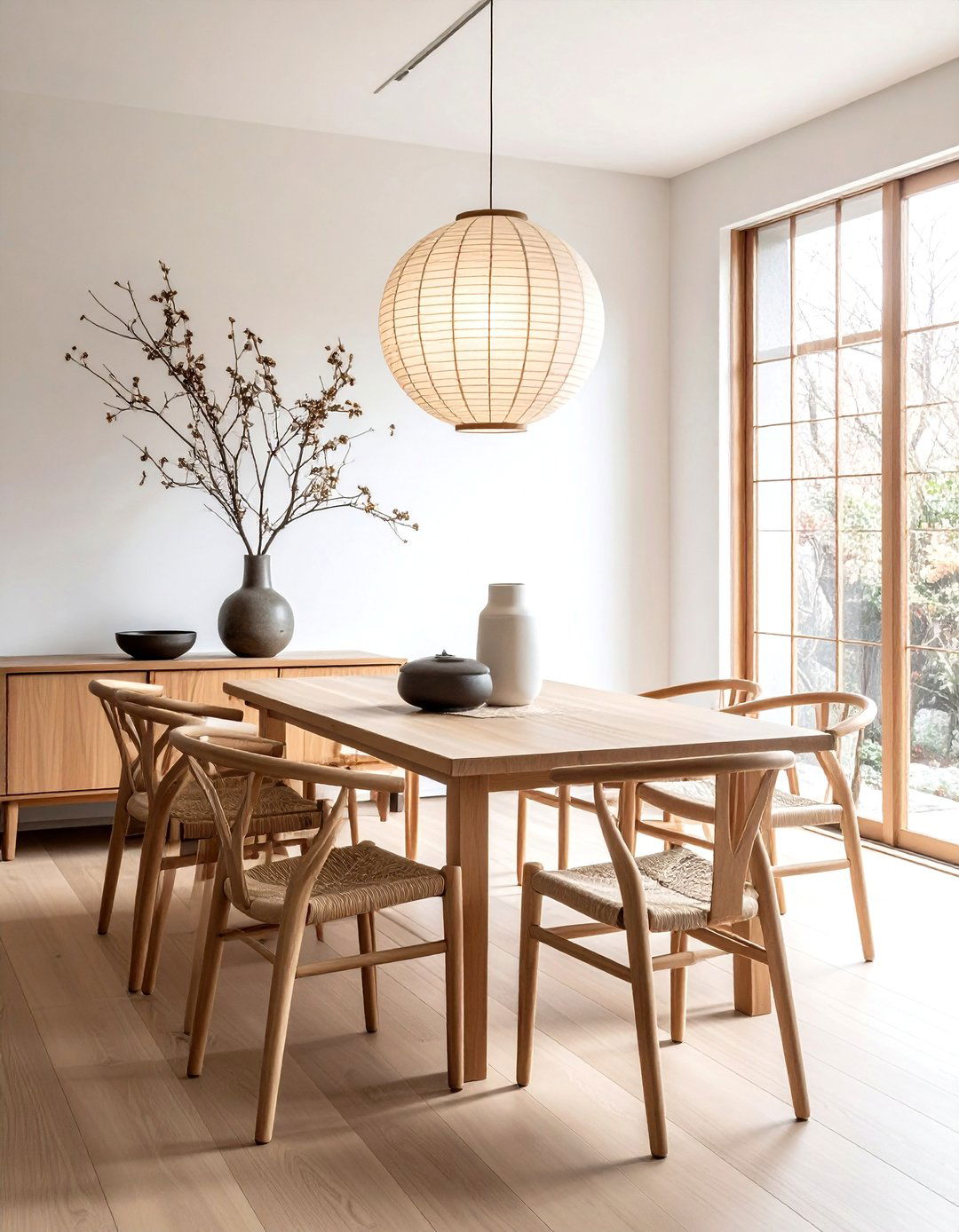 Japandi dining room - 30 cozy dining room settings