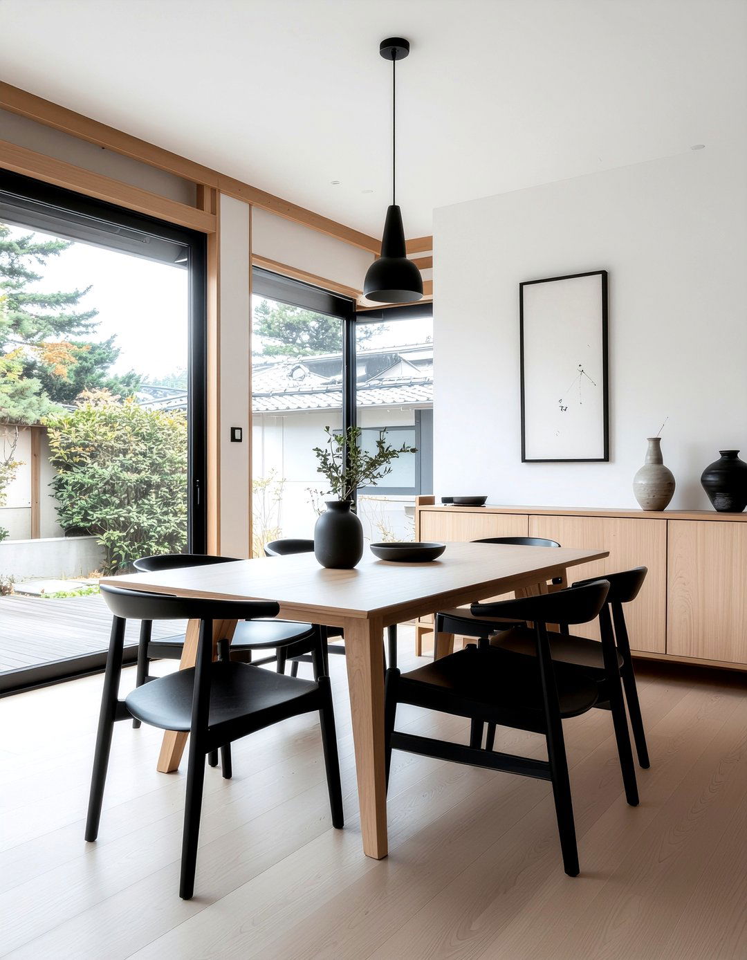 Japandi dining room - 30 dining room style mixing ideas