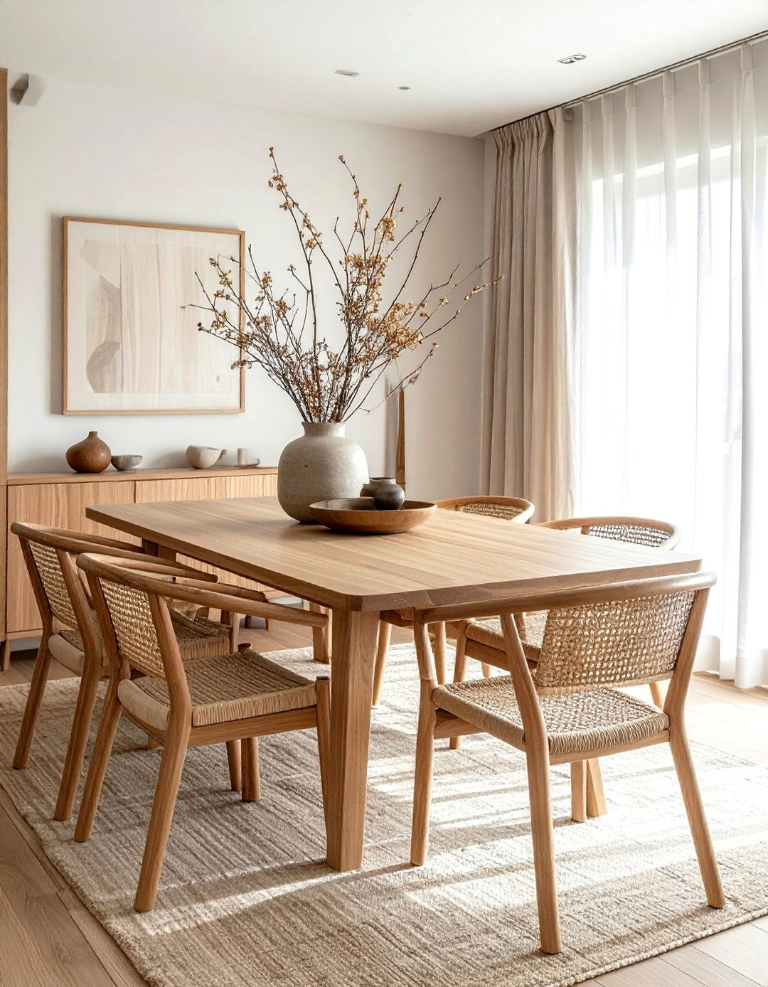 Japandi dining room - 30 chic decor ideas