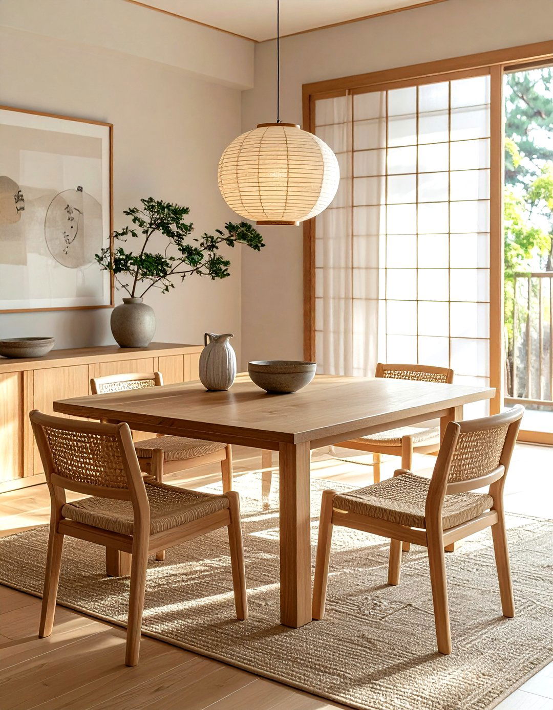 Japandi dining room - 30 sumptuous dining room ideas