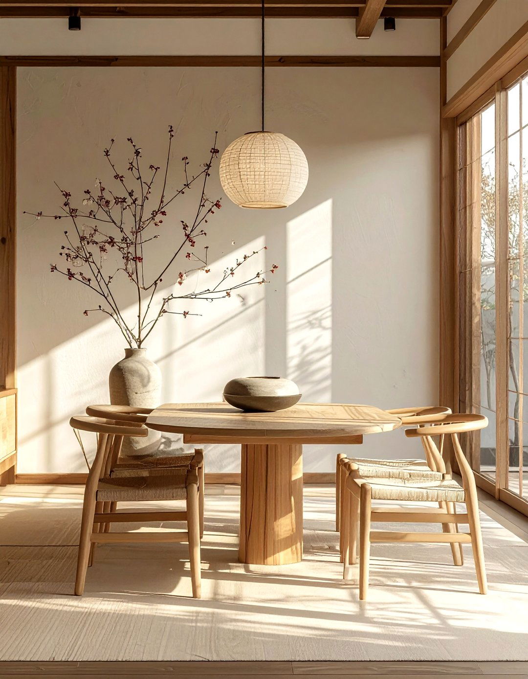 Japandi dining room - 30 cool dining room ideas