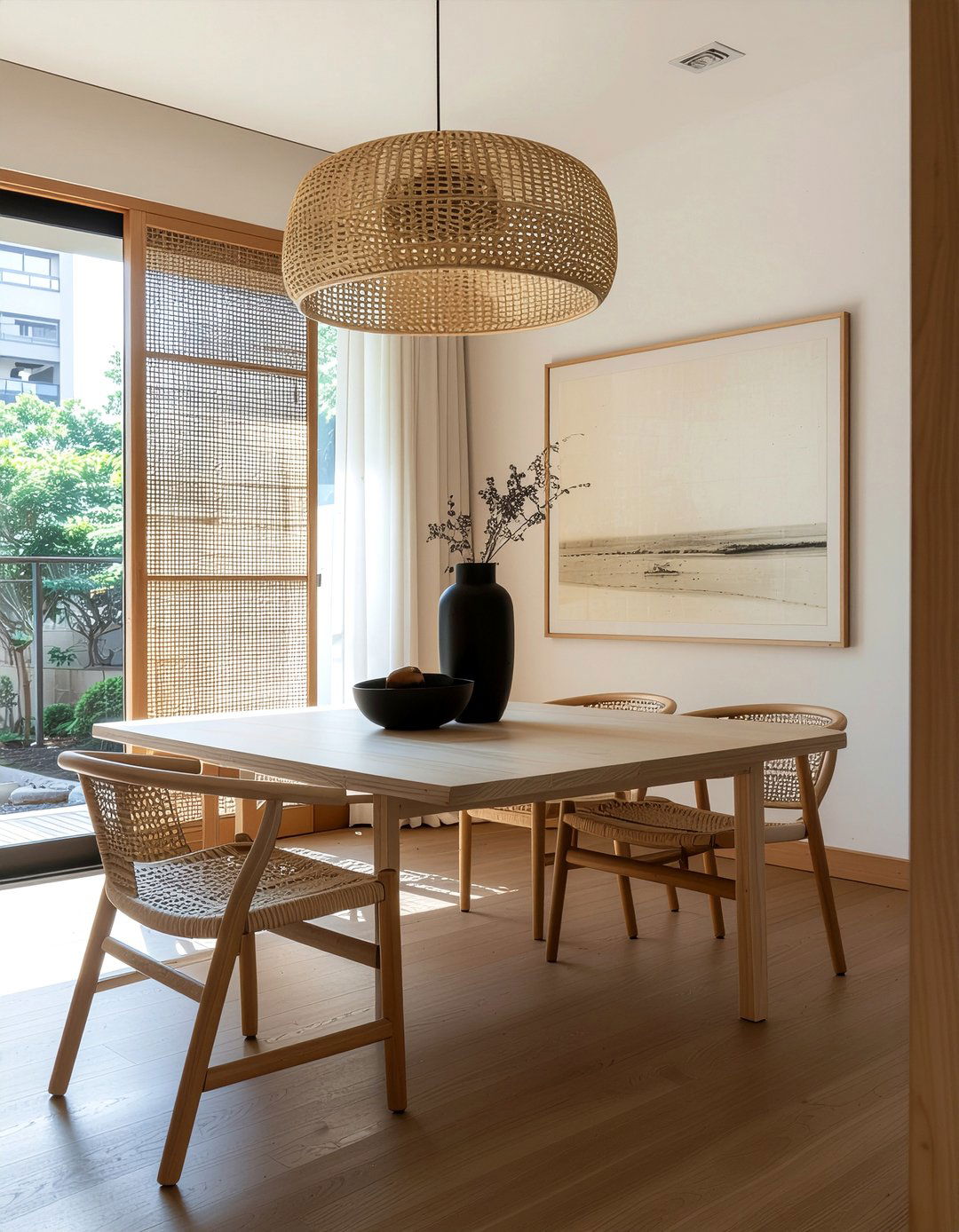 Japandi dining room office - 30 dining room office combo ideas