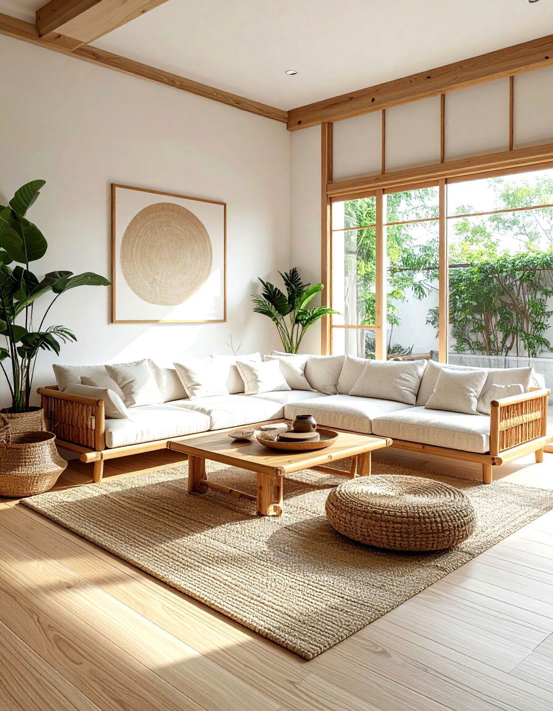 Japandi living room - 30 living room soft settings