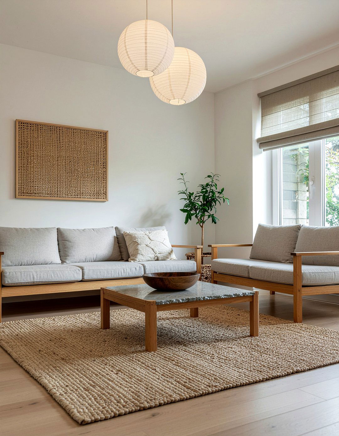 Japandi living room - 30 off-white living room ideas