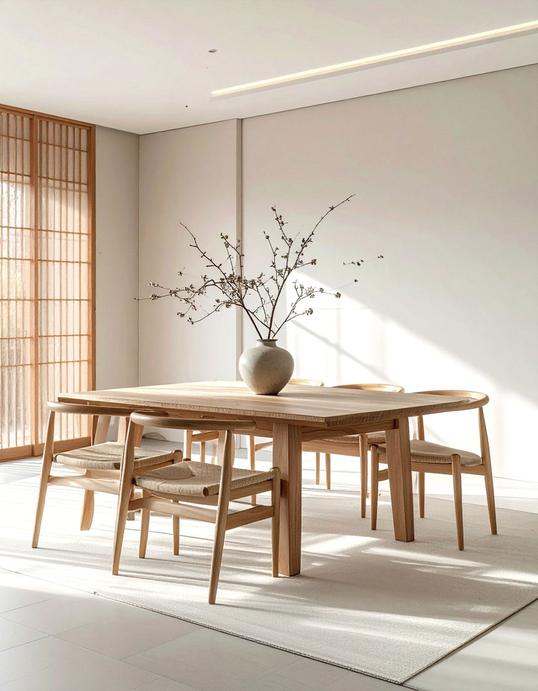 Japanese Minimalist Dining Space - 30 apartment dining room ideas