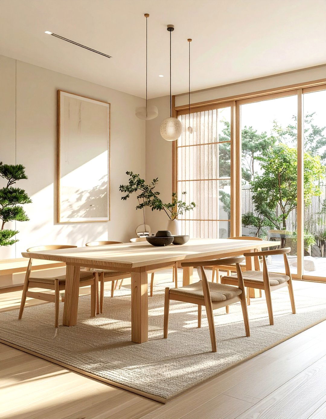 Japanese Minimalist Dining - 30 Asian dining room ideas