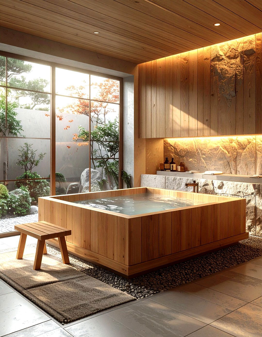 Japanese Soaking Tub - 30 serene bathroom ideas