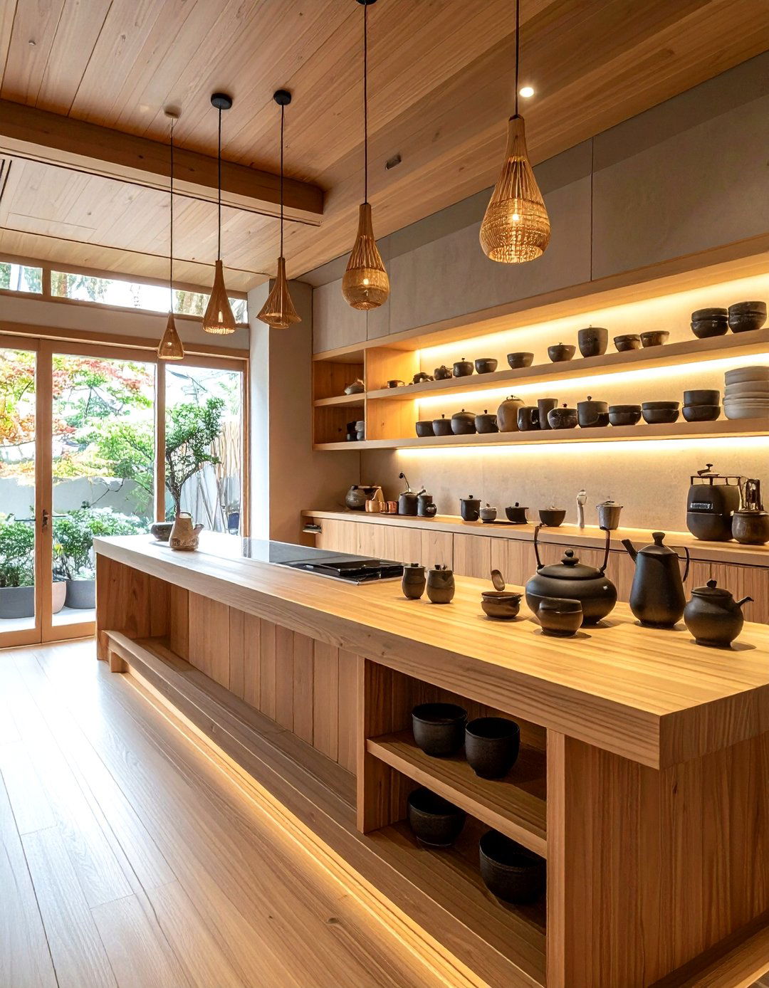 Japanese Tea Station - 30 zen kitchen ideas