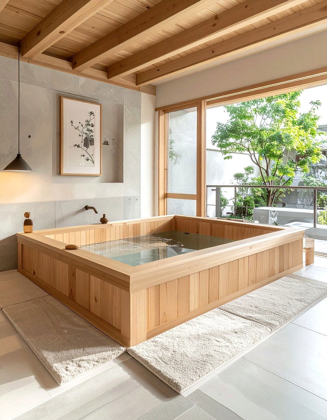 Japanese soaking tub - 30 zen bathroom ideas