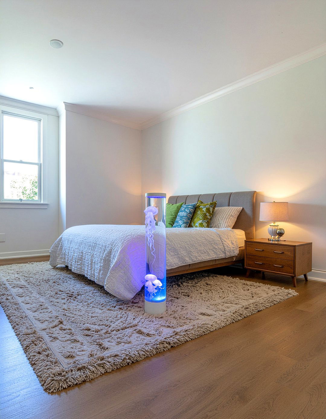 Jellyfish lamp lighting - 30 underwater bedroom ideas