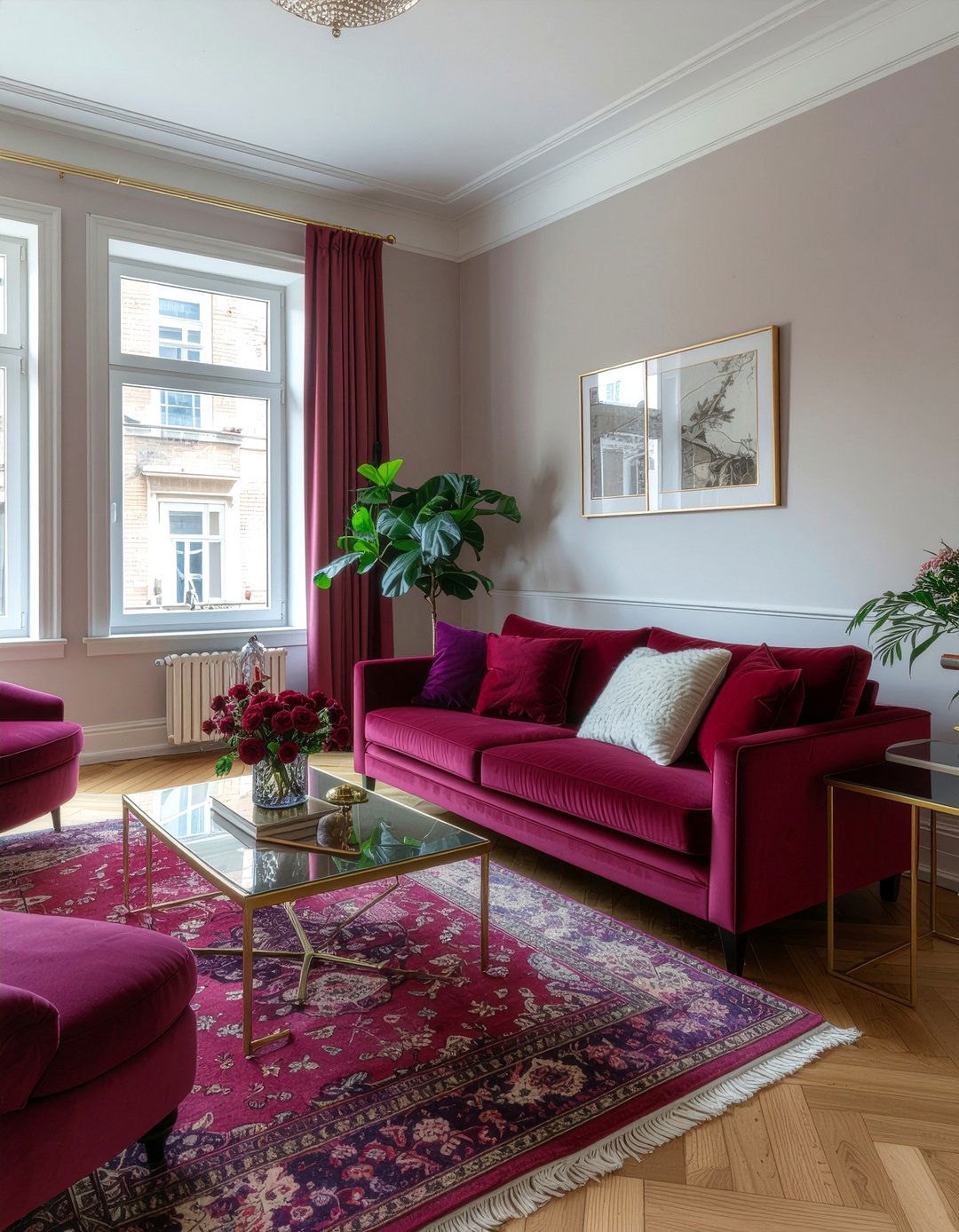 Jewel tone living room - 30 eclectic living room ideas