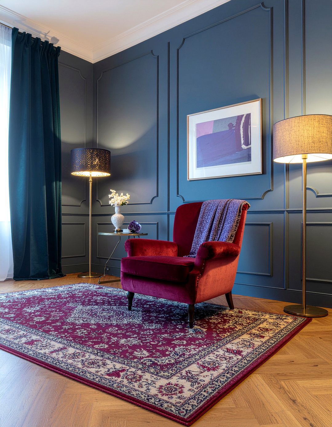 Jewel tone living room - 30 colorful living room ideas