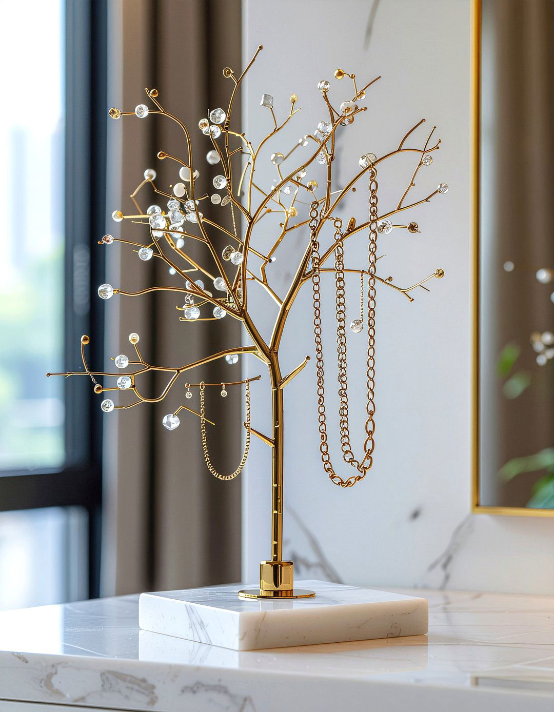 Jewelry Tree Stand - 30 bedroom jewelry storage ideas