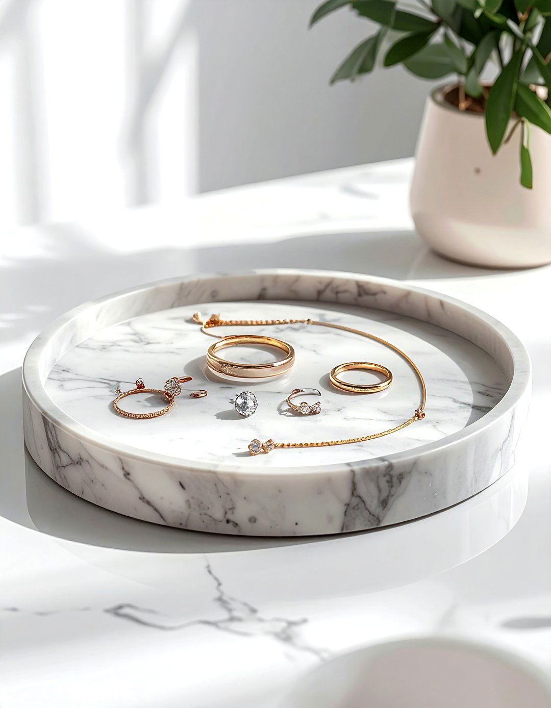 Jewelry marble tray - 30 marble tray ideas