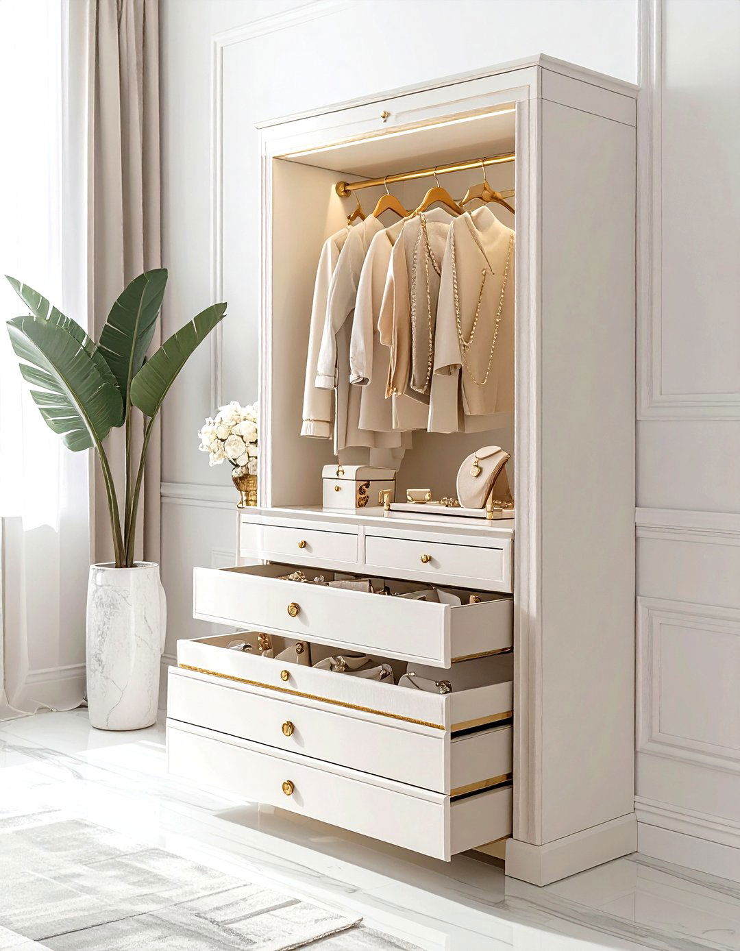 Jewelry organizer armoire - 30 armoire decor ideas