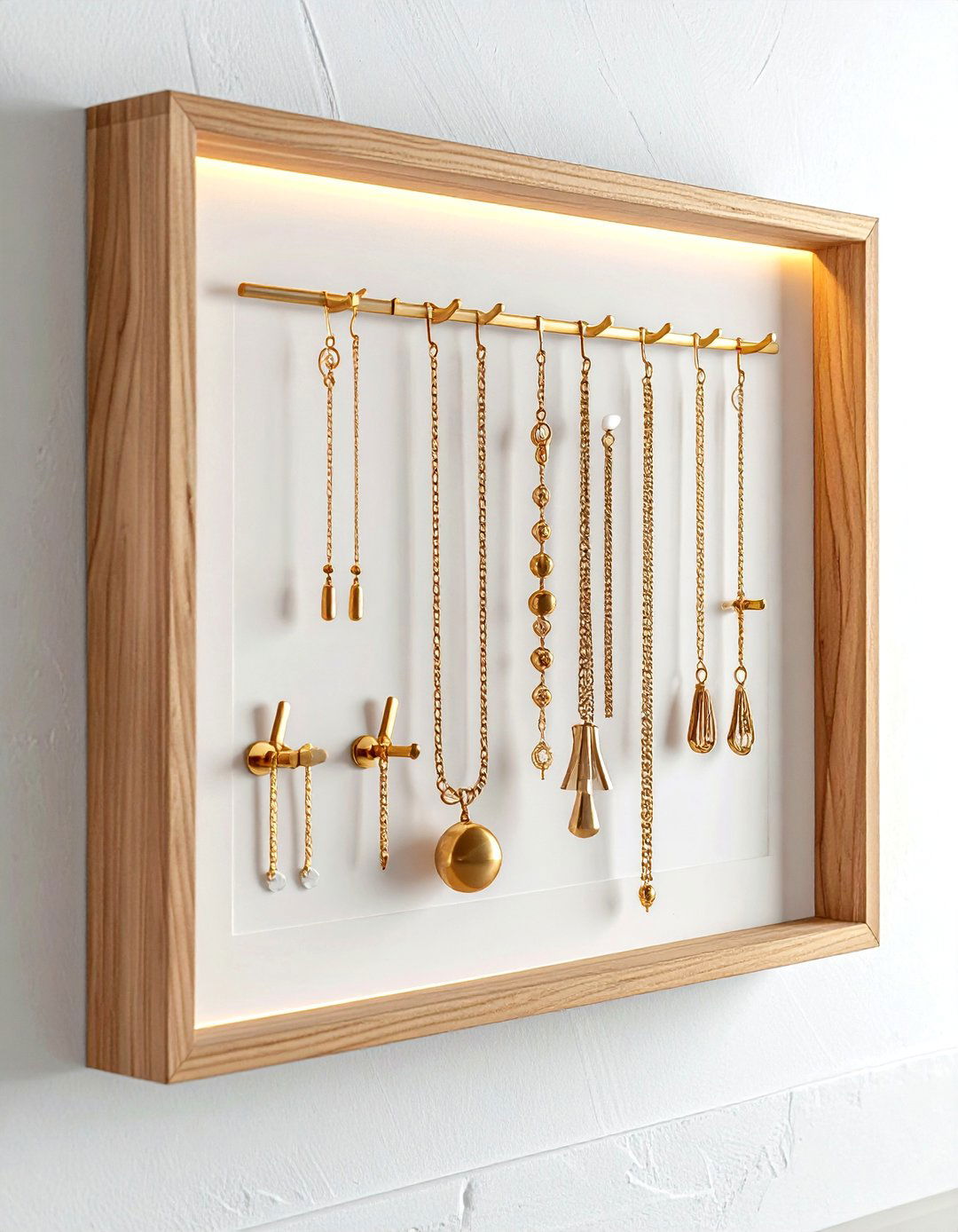 Jewelry organizer wall mount - 30 bedroom organization hacks
