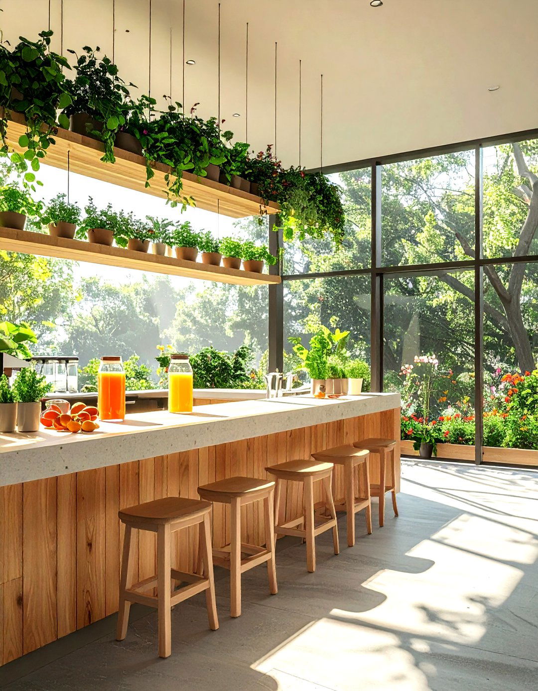Juice Bar Near Window - 30 kitchen juice bar ideas