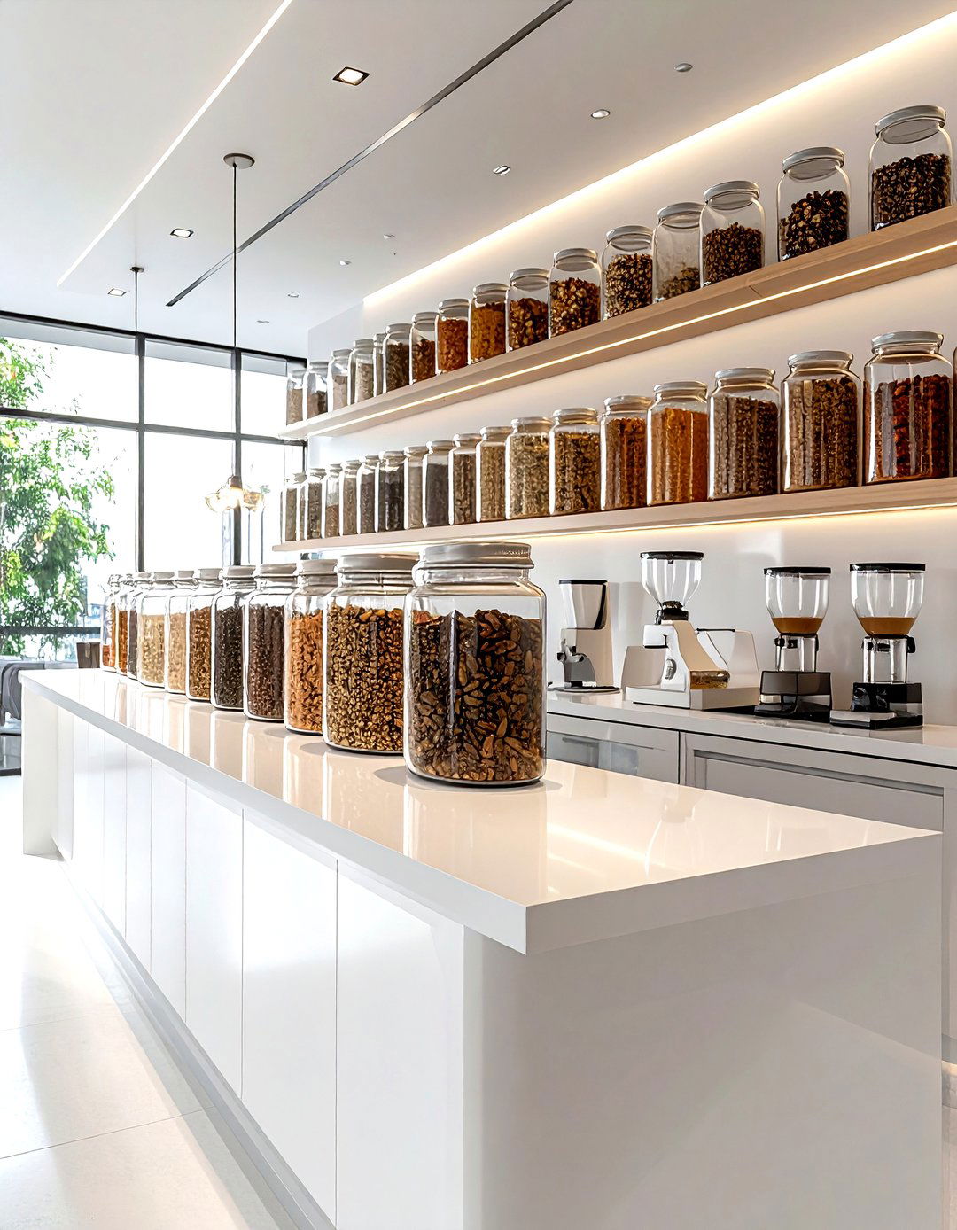 Juice Bar With Glass Jars - 30 kitchen juice bar ideas