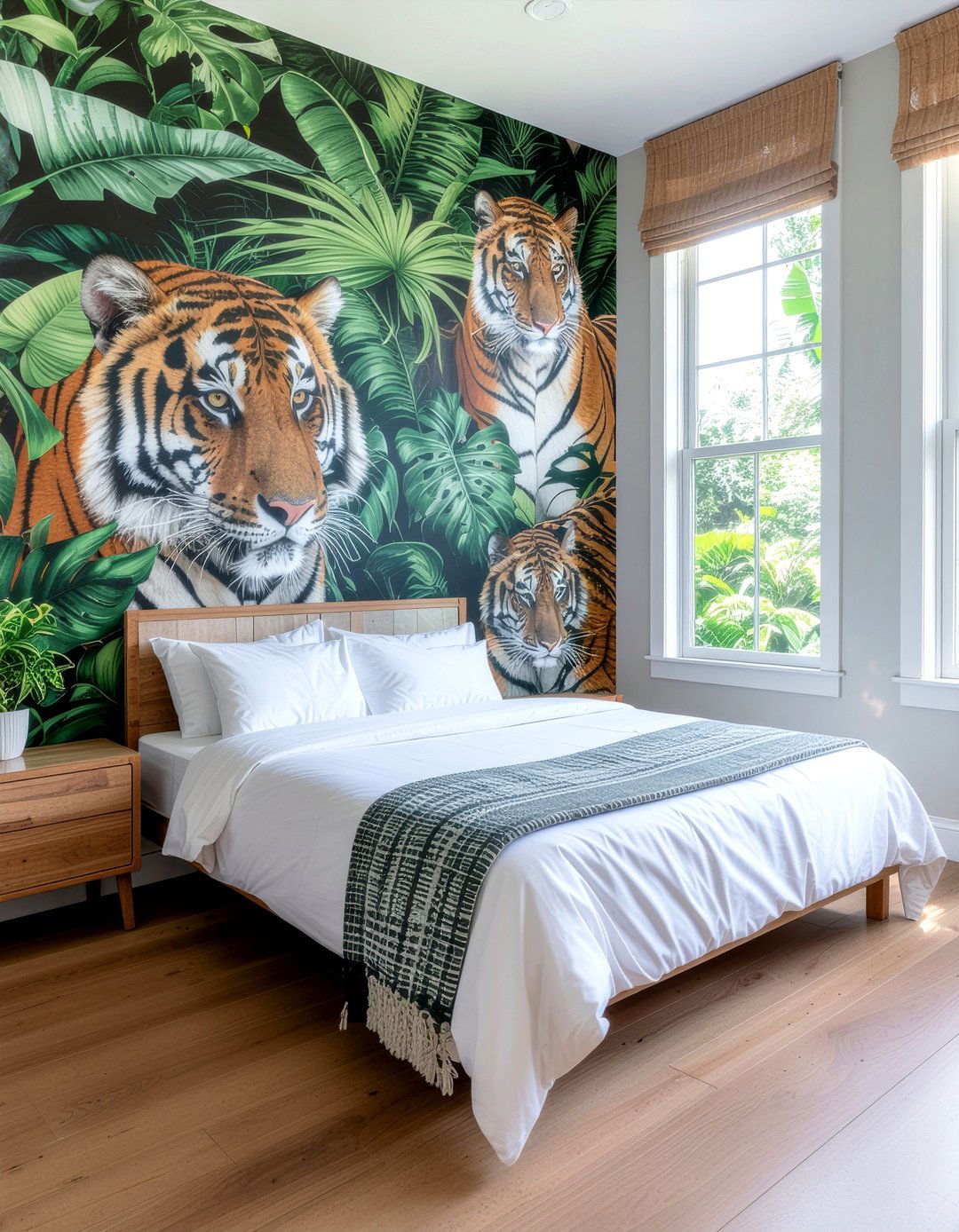 Jungle animal wallpaper - 30 bedroom bold wallpapers