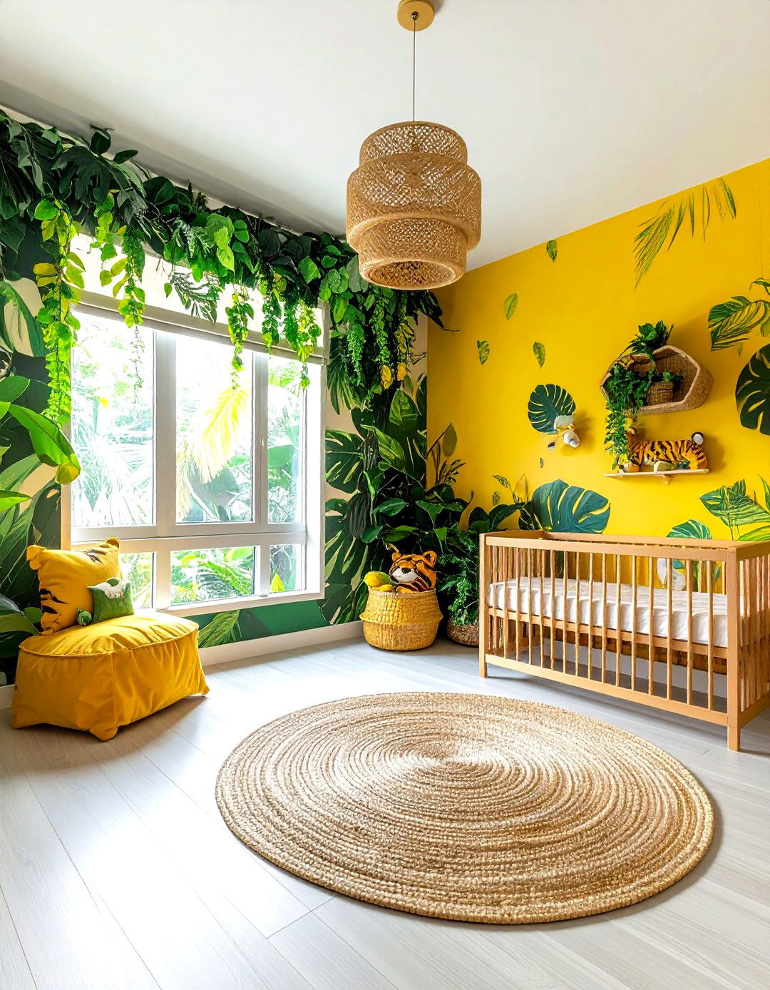 Jungle baby room - 30 baby room decor ideas