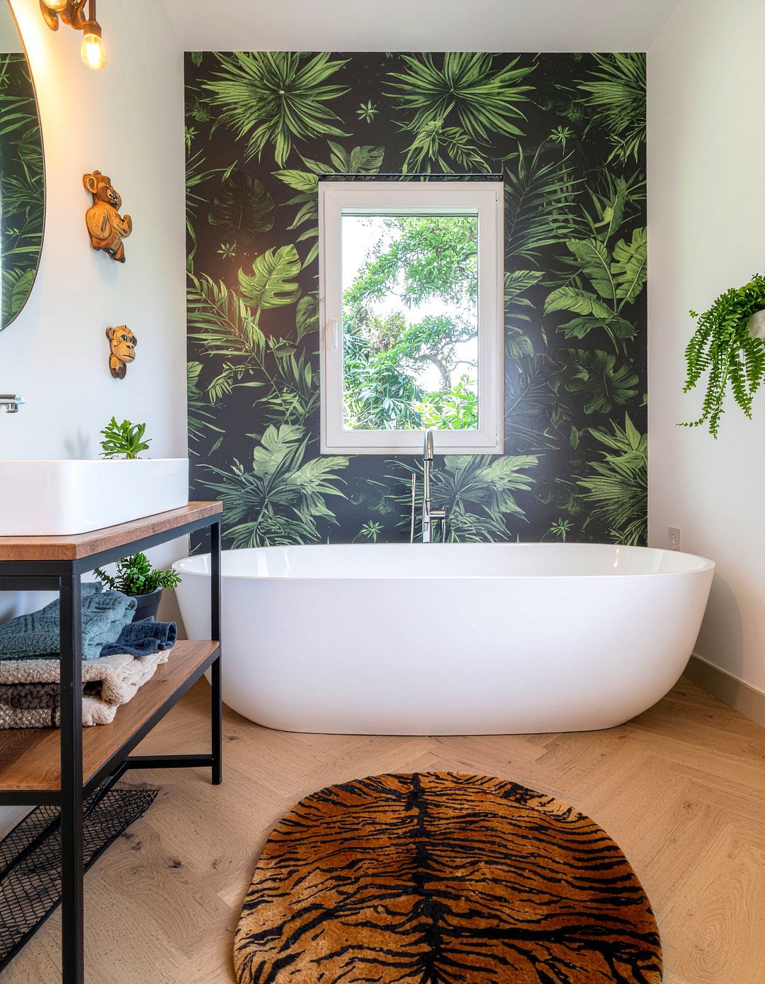 Jungle theme bathroom - 30 kids bathroom ideas