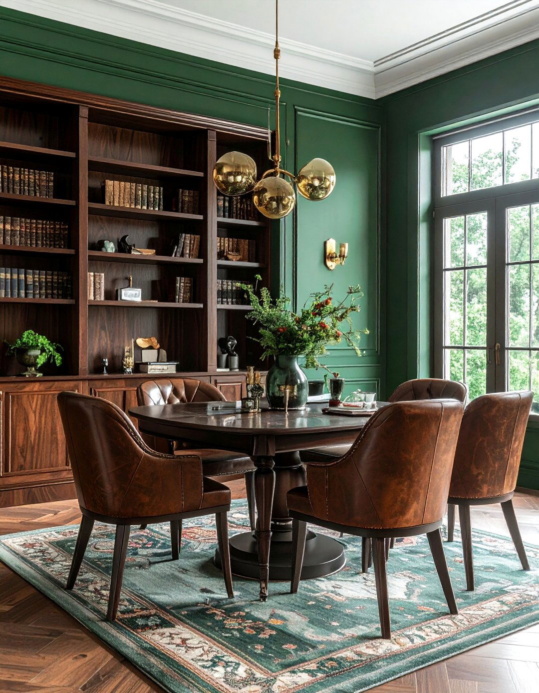 Juniper green dining room - 30 cool green dining room ideas
