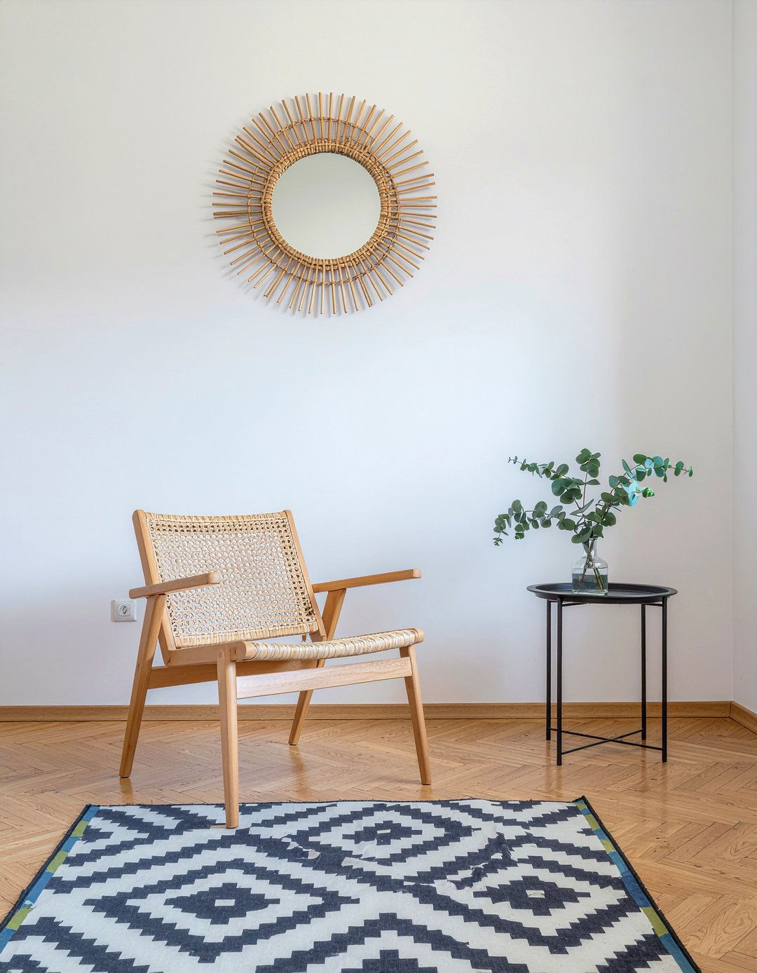 Jute Accent Chair - 30 jute living room ideas