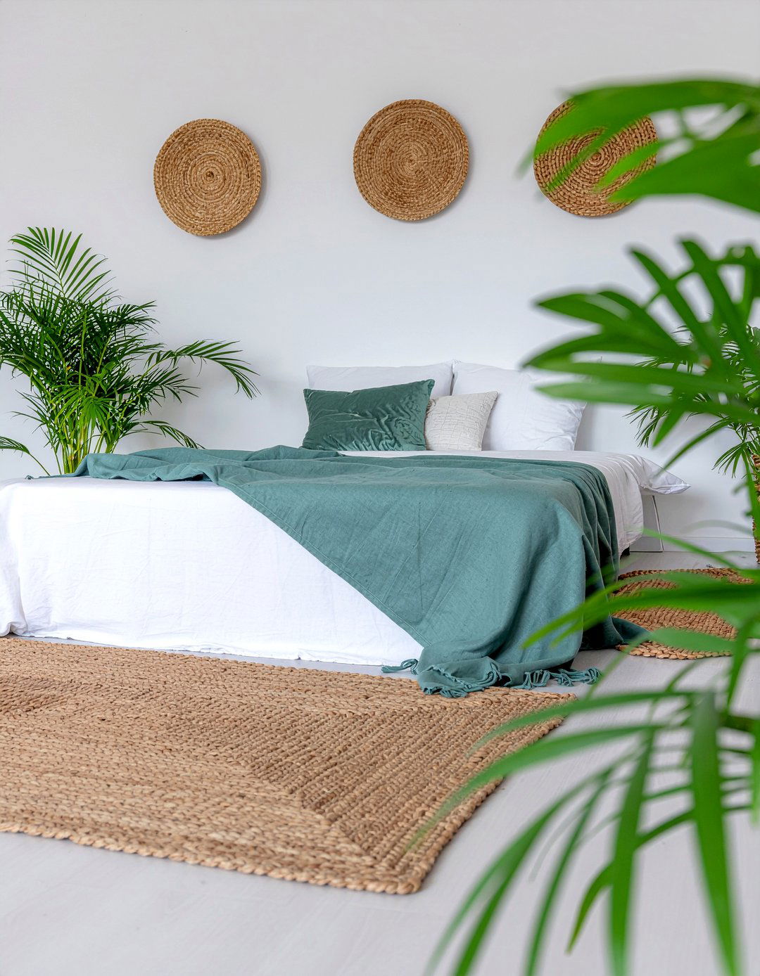 Jute Area Rug - 30 jungle bedroom ideas