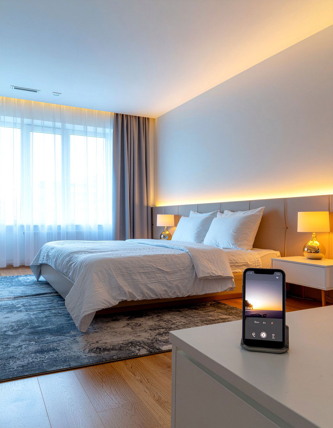 Jute Area Rug - 30 yoga bedroom ideas