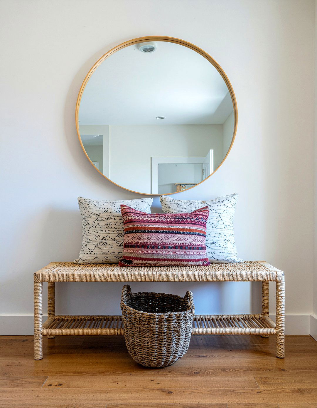 Jute Bench Seat - 30 jute living room ideas