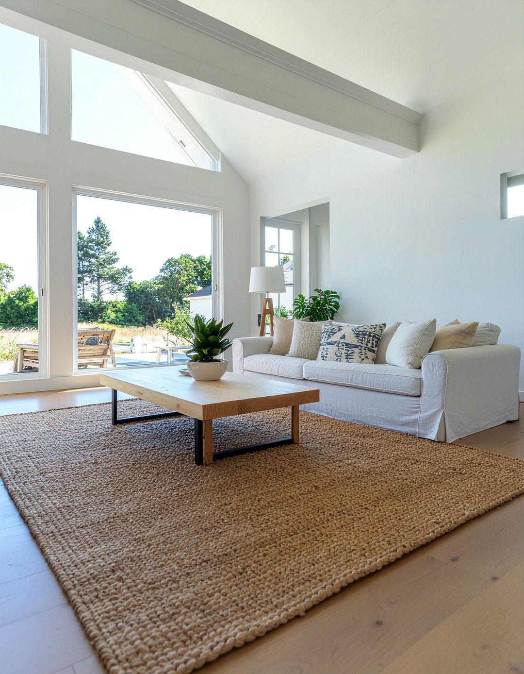 Jute Rug - 30 textured living room ideas