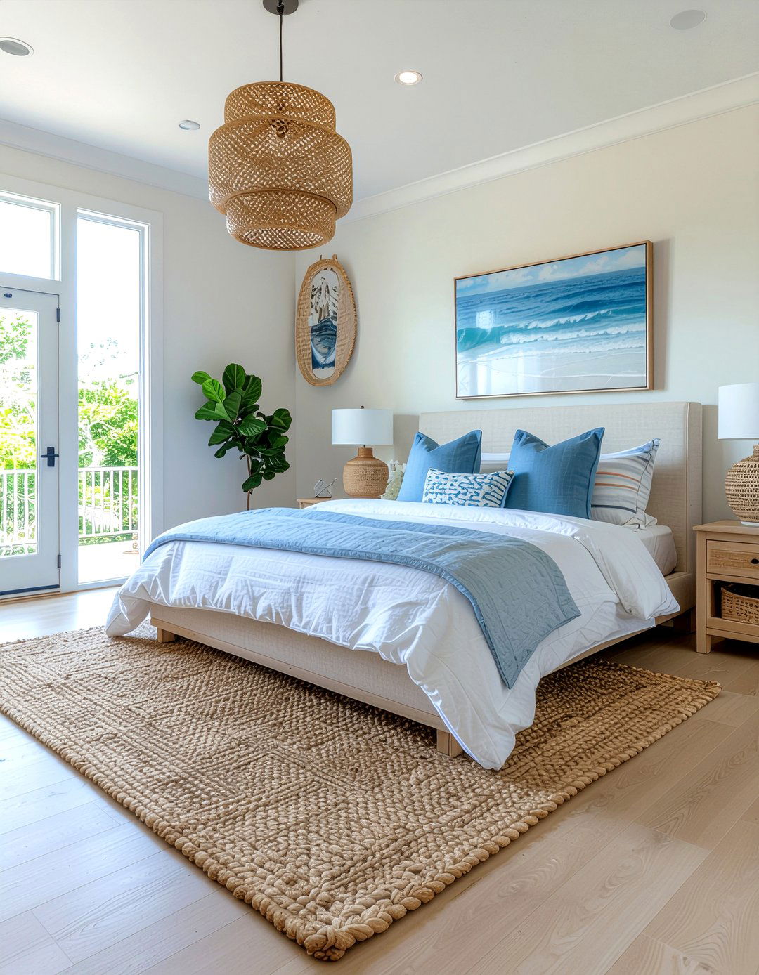 Jute Rug Bedroom - 30 beach house bedroom ideas