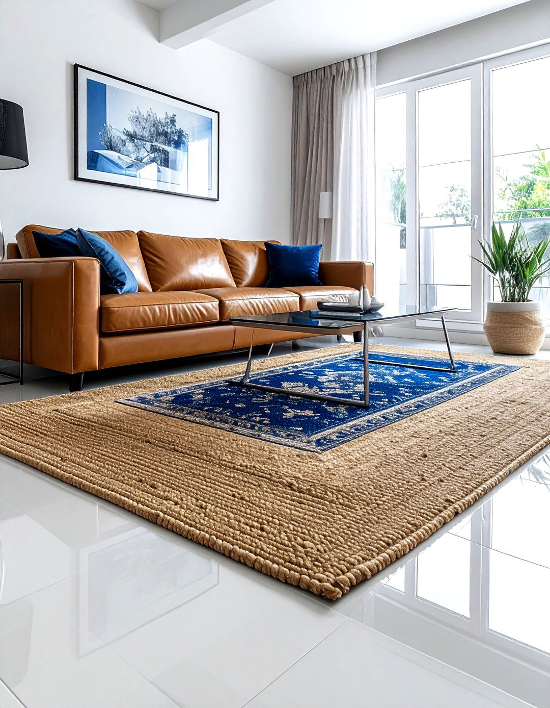 Jute Rug Layering - 30 modern traditional decor ideas