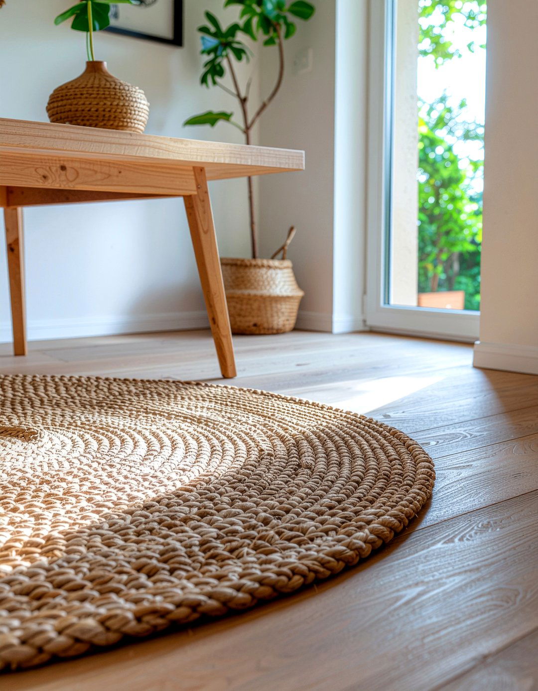 Jute Rug Style - 30 Nordic dining room ideas