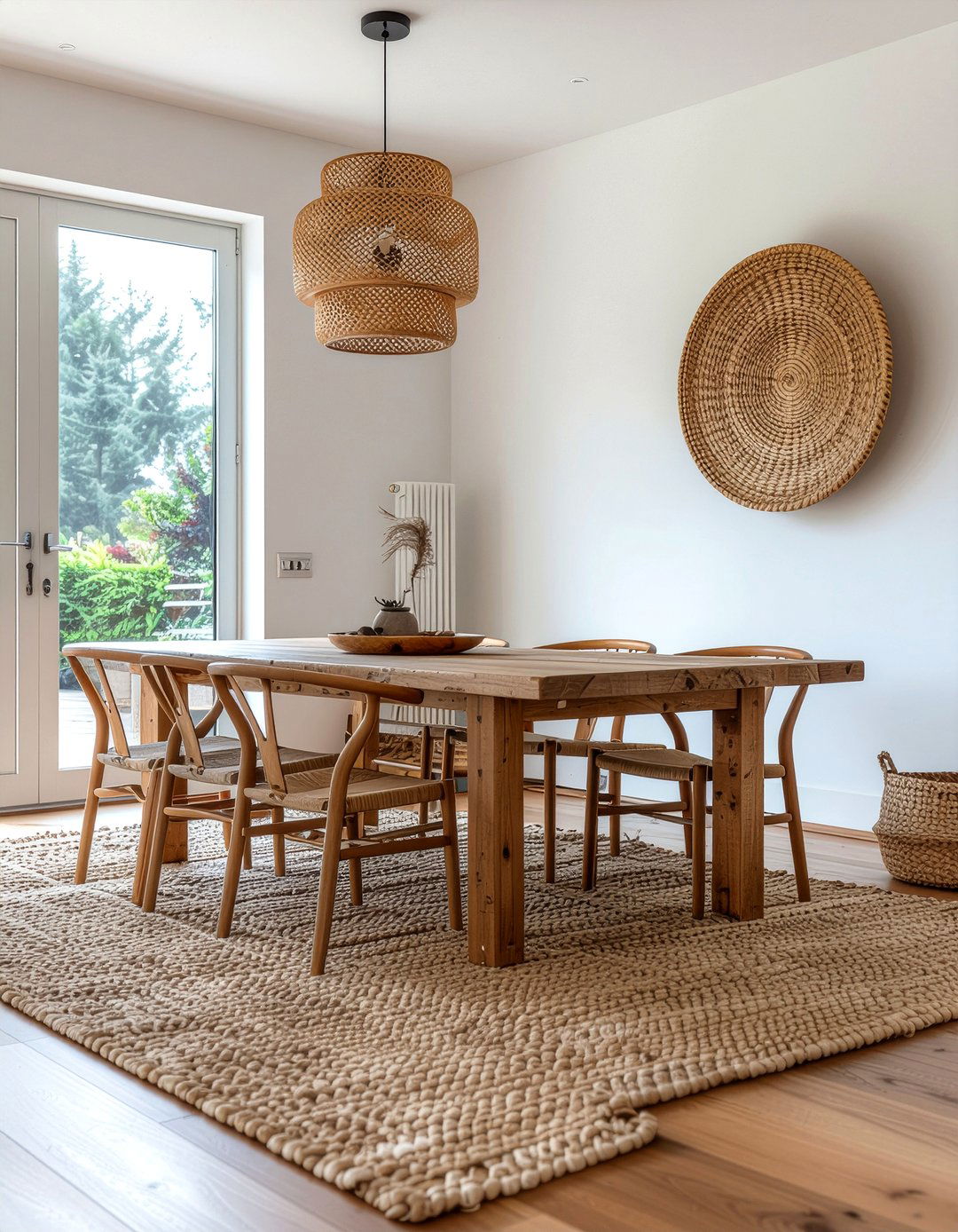 Jute Rug Texture - 30 dining room makeover ideas